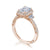 Tacori Dantela Cadillac Three Stone Bloom Engagement Ring