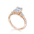 Tacori Dantela Pear Side Stone Engagement Ring