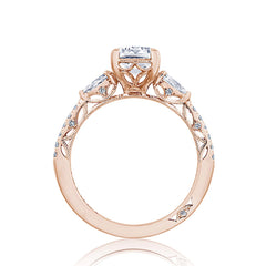 Tacori Dantela Pear Side Stone Engagement Ring