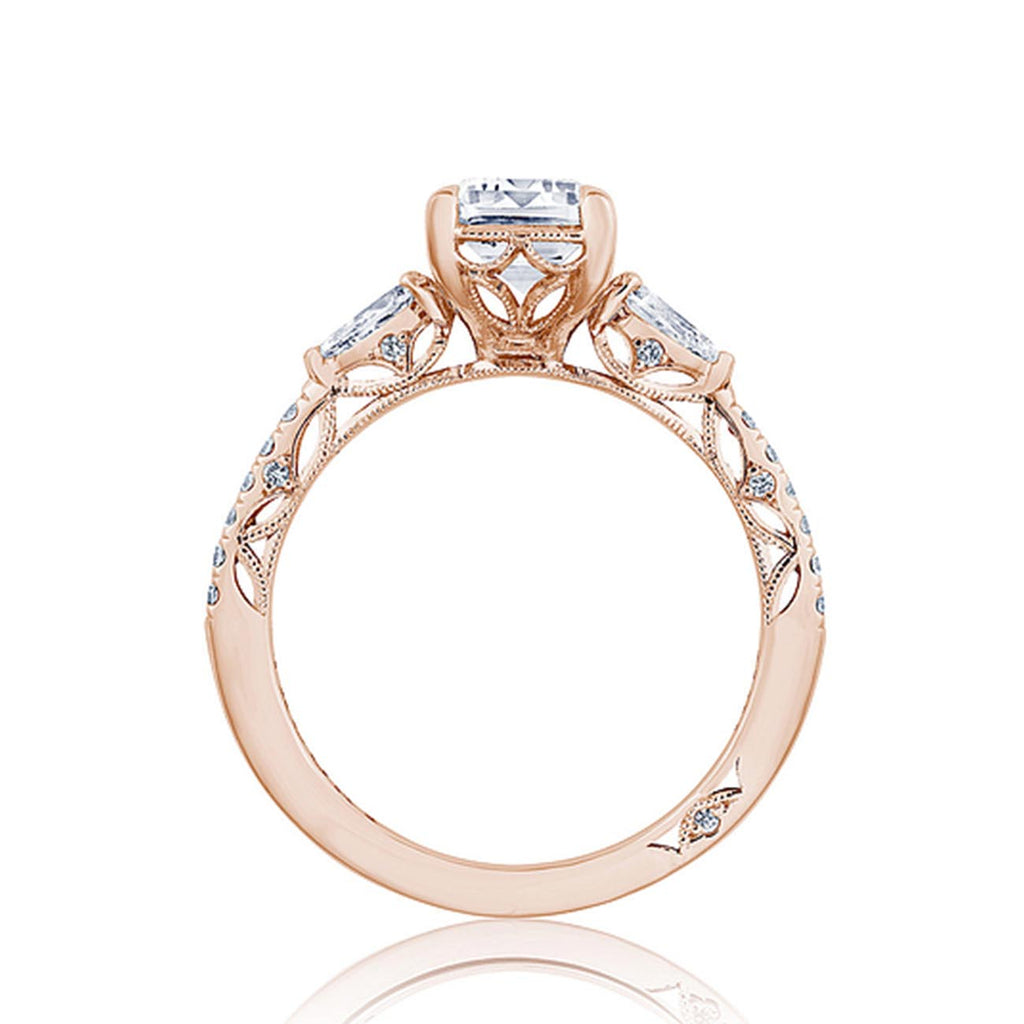 Tacori Dantela Pear Side Stone Engagement Ring