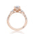 Tacori Dantela Pear Side Stone Engagement Ring