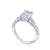 Tacori Dantela Pear Side Stone Engagement Ring