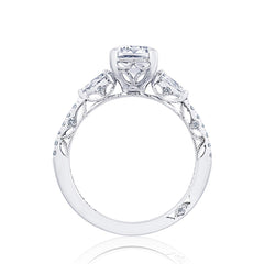 Tacori Dantela Pear Side Stone Engagement Ring