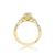 Tacori Dantela Pear Side Stone Engagement Ring