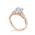 Tacori Dantela Pear Side Stone Engagement Ring