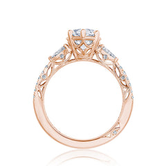 Tacori Dantela Pear Side Stone Engagement Ring
