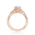 Tacori Dantela Pear Side Stone Engagement Ring