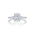 Tacori Dantela Pear Side Stone Engagement Ring