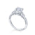 Tacori Dantela Pear Side Stone Engagement Ring