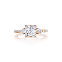 Tacori Dantela Pear Side Stone Engagement Ring