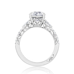 Tacori Dantela Pear Side Stone Engagement Ring