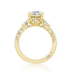 Tacori Dantela Pear Side Stone Engagement Ring