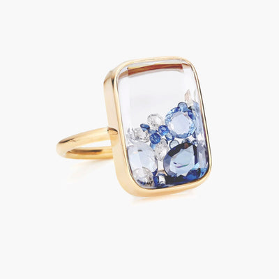 Moritz Glik Ten Fourteen Sapphire and Diamond Ring - Moritz Glik product