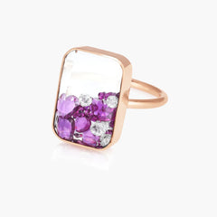 Moritz Glik Ten Fourteen Ruby and Diamond Ring