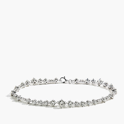 3 Carat Scattered Diamond Tennis Bracelet in 18K White Gold - Private Label product