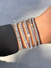 7.5 Carat Natural Diamond Tennis Bracelet in 14k White Gold