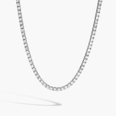3 Carat Halfway Diamond Tennis Necklace