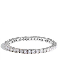 10 Carat Lab Grown Diamond Tennis Bracelet in 14K White Gold