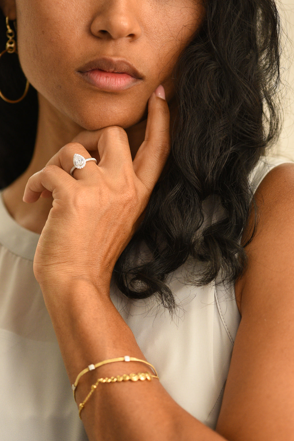 The Halo Pavé Engagement Ring