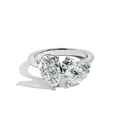 Robert Pelliccia Heart and Pear Shaped Diamond Toi Moi Engagement Ring - Robert Pelliccia product