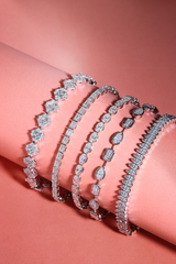 Rahaminov 7.60 Carat GIA Fancy Shape Bezel Diamond Bracelet