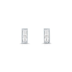 Carbon & Hyde Tribeca Baguette Stud Earrings