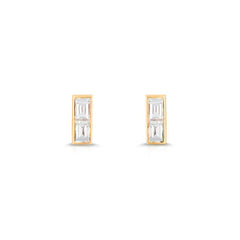 Carbon & Hyde Tribeca Baguette Stud Earrings