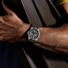 TUDOR Pelagos FXD Titanium 42mm watch with Forest Green Strap