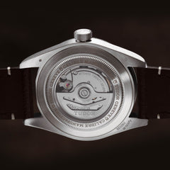 TUDOR Black Bay 58 925 with 39mm Silver Case and Brown Leather Bracelet