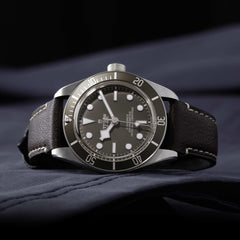 TUDOR Black Bay 58 925 with 39mm Silver Case and Brown Leather Bracelet
