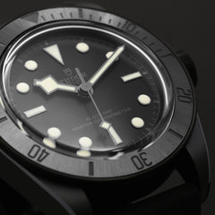 TUDOR Black Bay Ceramic with 41mm Ceramic Case and Hybrid Leather And Rubber Strap
