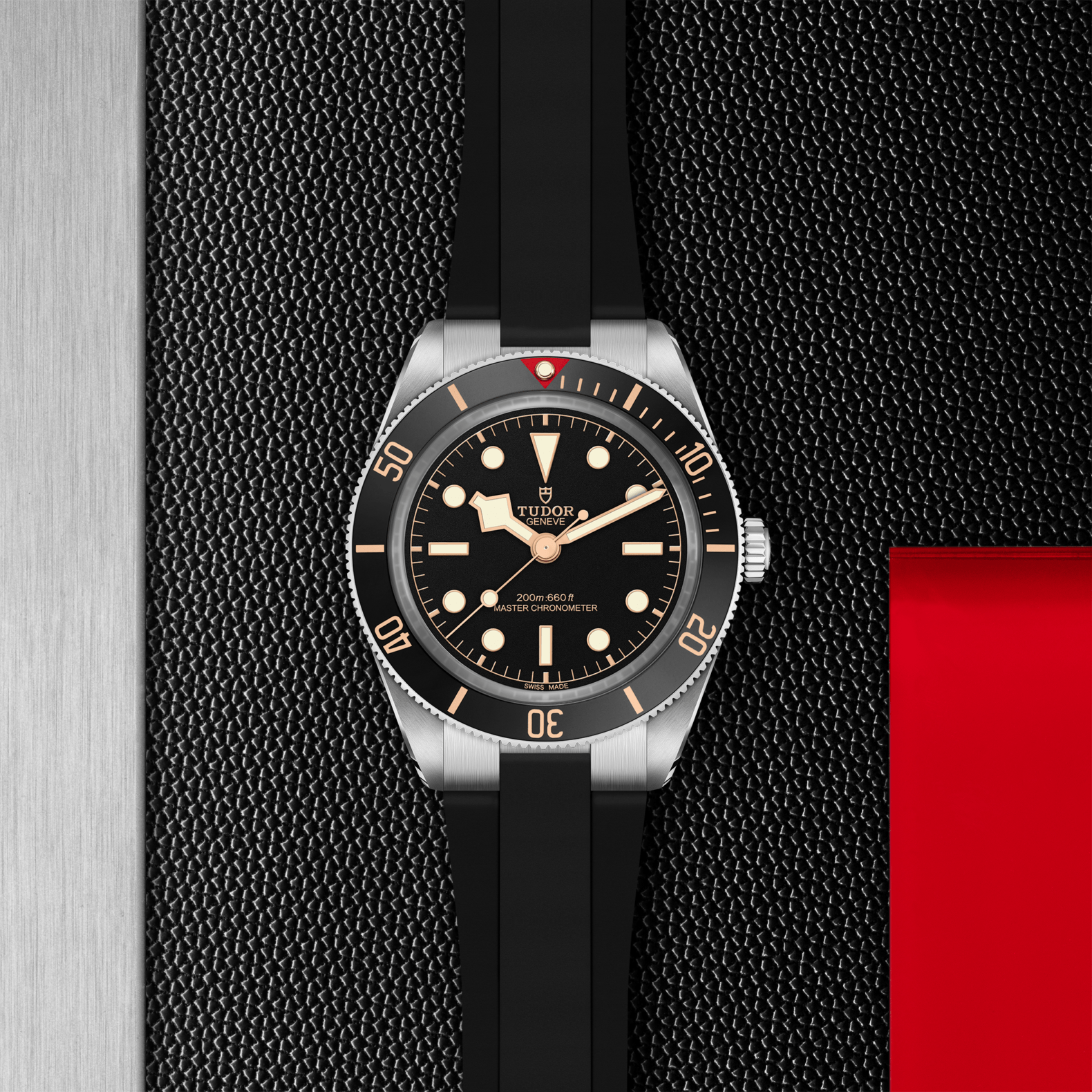 TUDOR Black Bay 58 with 39mm Steel Case on Rubber Strap