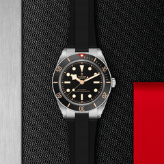 TUDOR Black Bay 58 with 39mm Steel Case on Rubber Strap