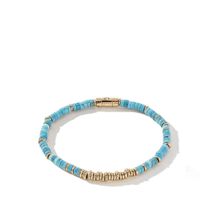 John Hardy Heishi Turquoise Gold Bracelet - John Hardy product