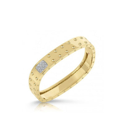 Roberto Coin Pois Moi Yellow Gold Two Row Diamond Bracelet - Roberto Coin product