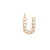 EF Collection Diamond Initial Charm in Yellow gold