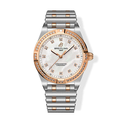 Breitling Chronomat 28 Mother-of-Pearl Dial with Two-Tone Rouleaux Bracelet - Breitling product