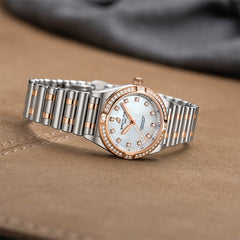 Breitling Chronomat 28 Mother-of-Pearl Dial with Two-Tone Rouleaux Bracelet