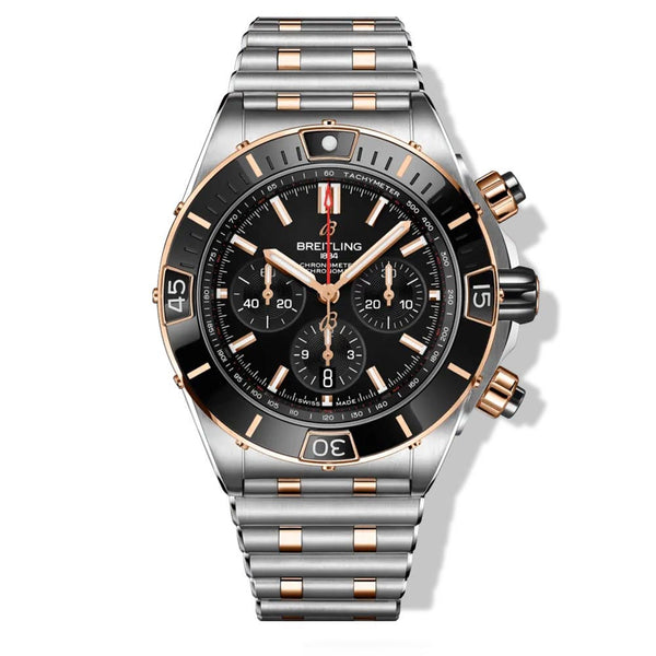 Breitling Two-Tone Black Super Chronomat B01 - 44mm