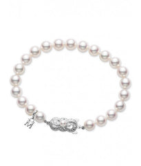 Mikimoto White Gold Pearl Bracelet