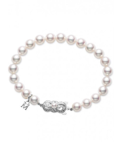 Mikimoto White Gold Pearl Bracelet