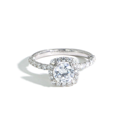Verragio Renaissance Round Diamond Cushion Halo Setting - Verragio product