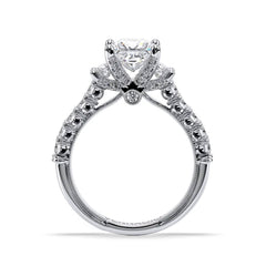 Verragio Renaissance Three-Stone Princess Engagement Ring Setting
