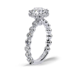 Verragio Renaissance Round Stardust Halo Engagement Ring Setting