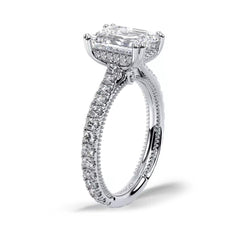 Verragio Renaissance Emerald Cut Pave Engagement Ring Setting