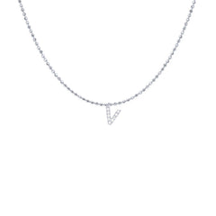 EF Collection Diamond Initial Charm in Yellow gold