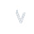 EF Collection Diamond Initial Charm in Yellow gold