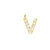 EF Collection Diamond Initial Charm in Yellow gold