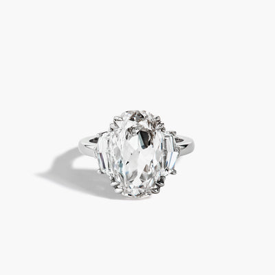 Cushion-Cut Three Stone Engagement Ring Setting - Robert Pelliccia product