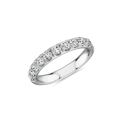 Private Label Halfway Pavé Diamond Split Prong Band - Private Label product